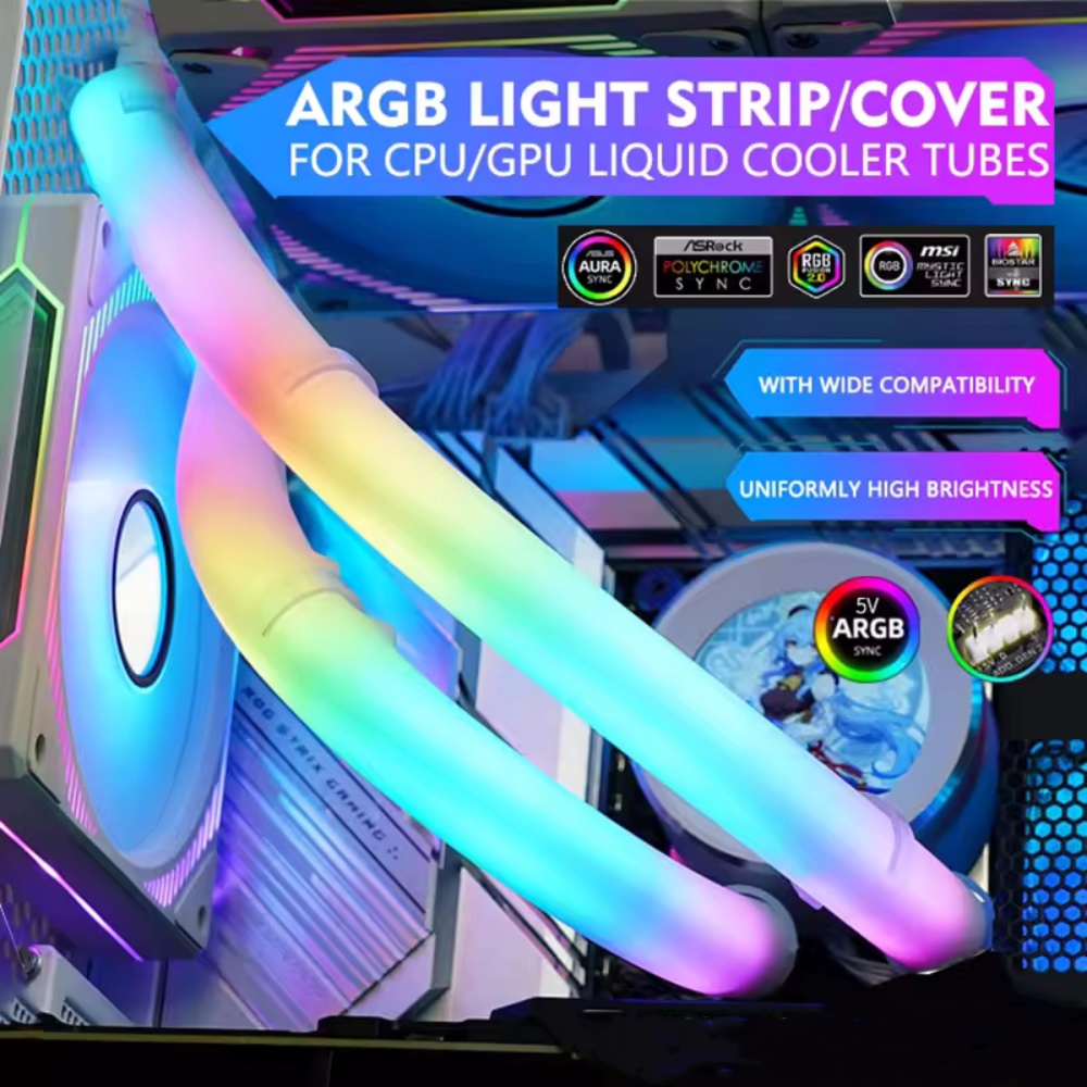 Esnek 5V ARGB LED Neon Tüp Işı - Aio Liquid Cooler incelemesi ve fiyatı