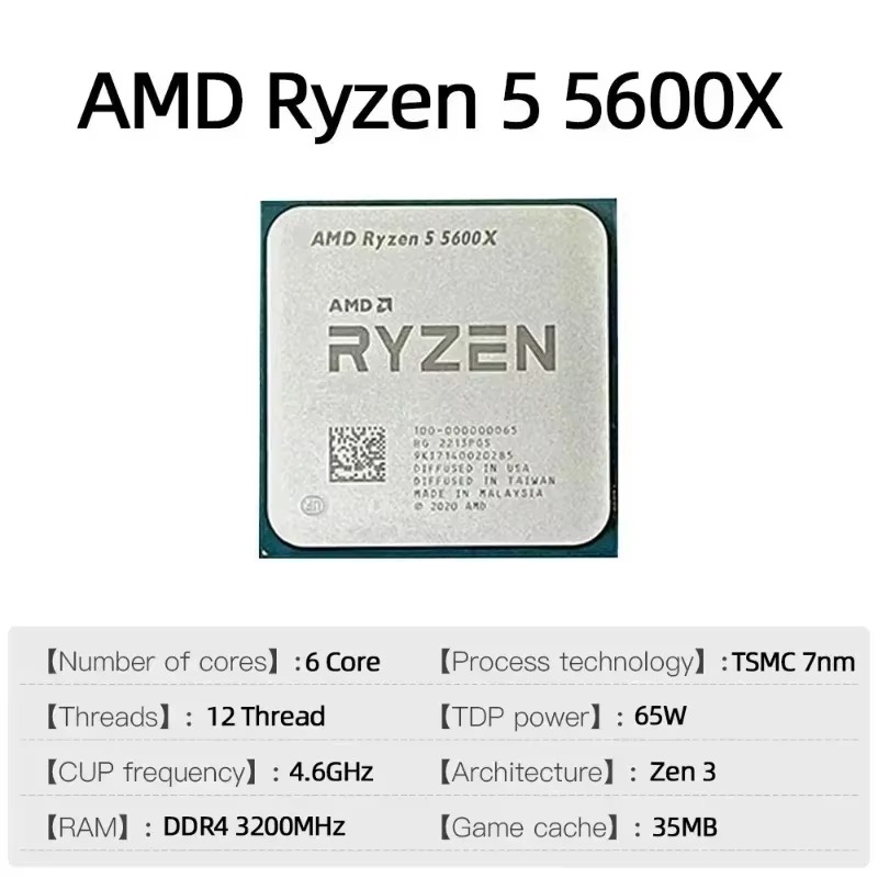 AMD Ryzen 5 5600X 3.7GHz 6 Çek - Cpu Cooler incelemesi ve fiyatı